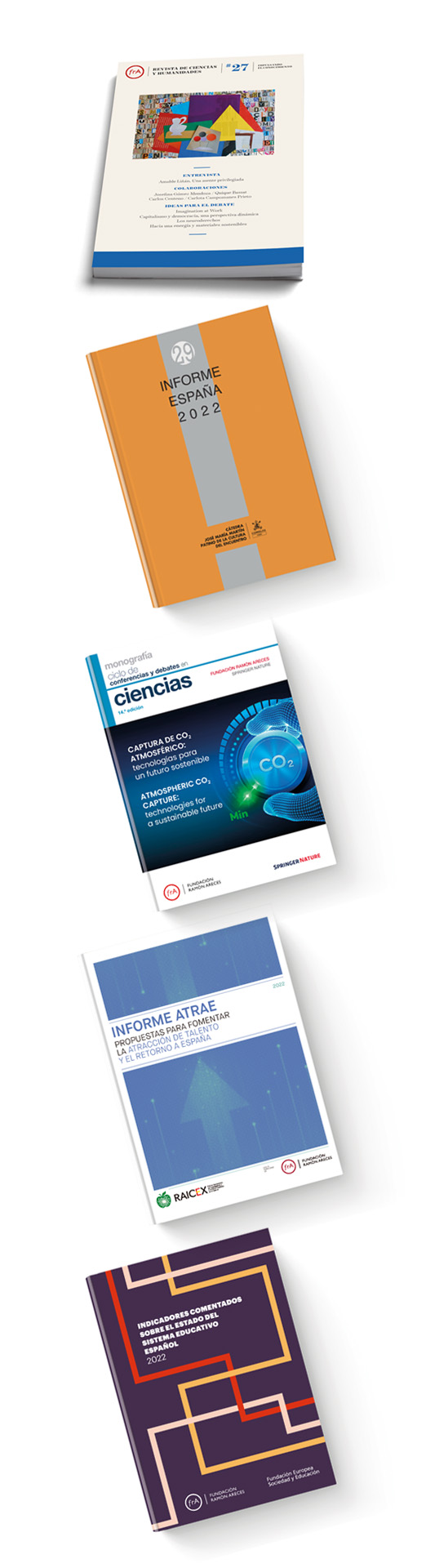 Publicaciones de la Fundación Ramón Areces en 2022